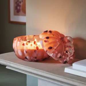 Orange Autumnal Pumpkin Spice 3 Wick Ginger Chai Candle