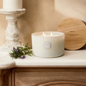 Spa Retreat Lavender and Geranium Country Luxe 3 Wick Candle